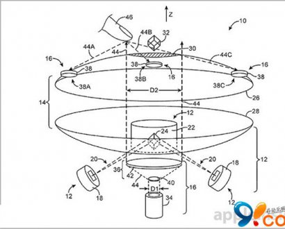 苹果新技术专利：用户可与悬浮3D物体互动